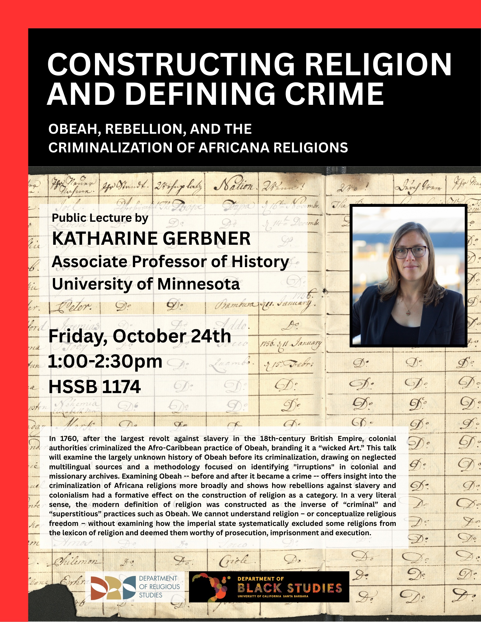 Poster of Gerbner Lecture