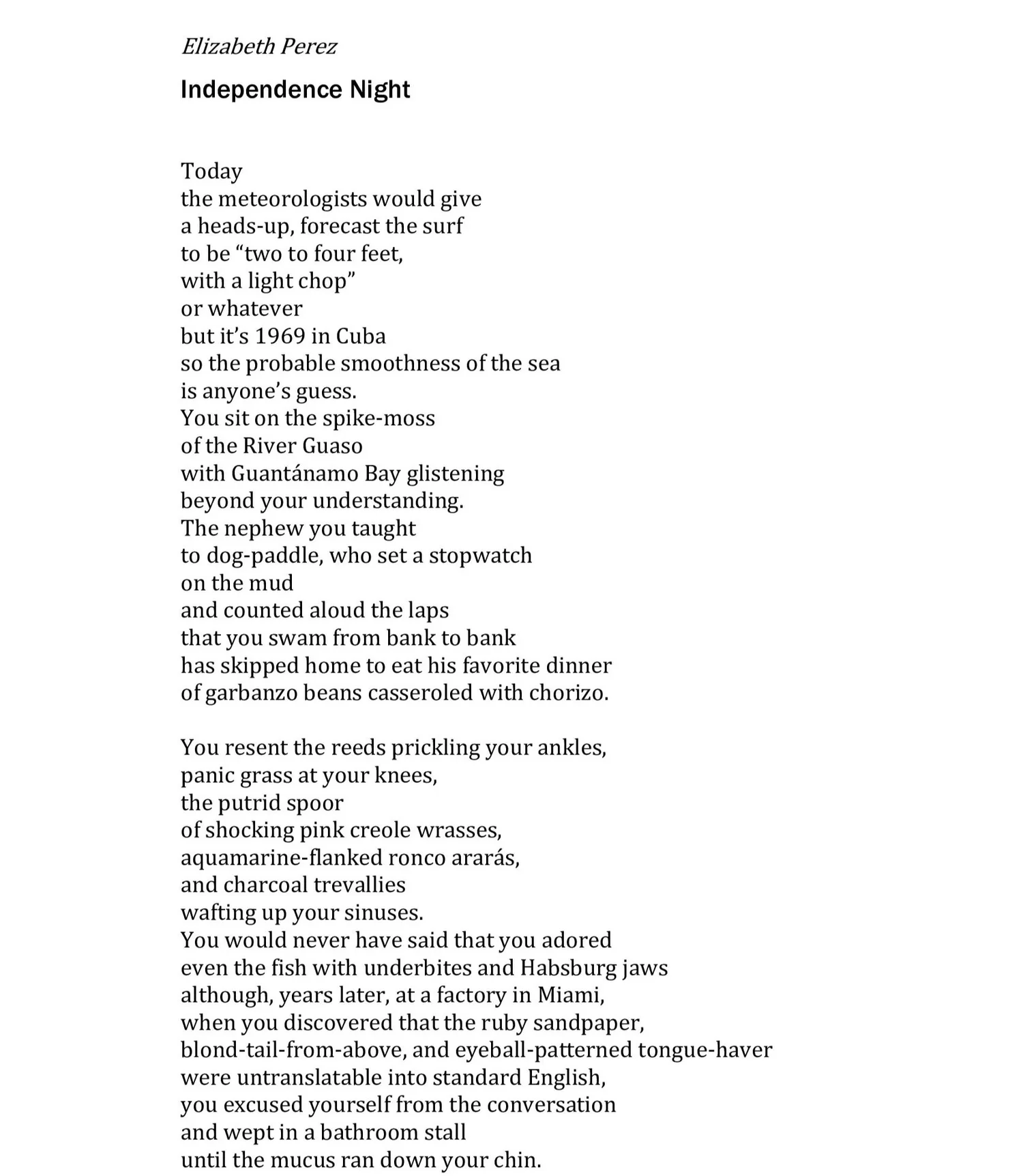 Text of "Independence Night"