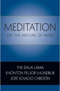 bookcover of book by jose cabezon titled "Meditation On the nature of mind"