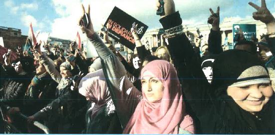 Women protesting in egypt