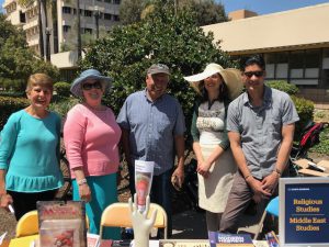 Religious studies faculty including Professors Magda Campo, Kathie Moore, and William Elison